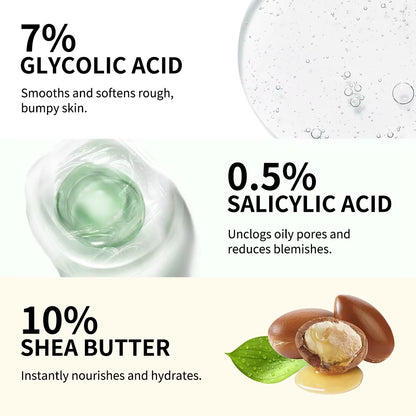 Body Effective Exfoliation Stick Glycolic Acid Exfoliating Deep Exfoliation Nourishing Moisture Deep Hydration Skincare