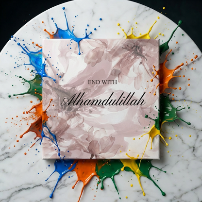 Start with Bismillah. End with Alhamduilillah luxury painting set