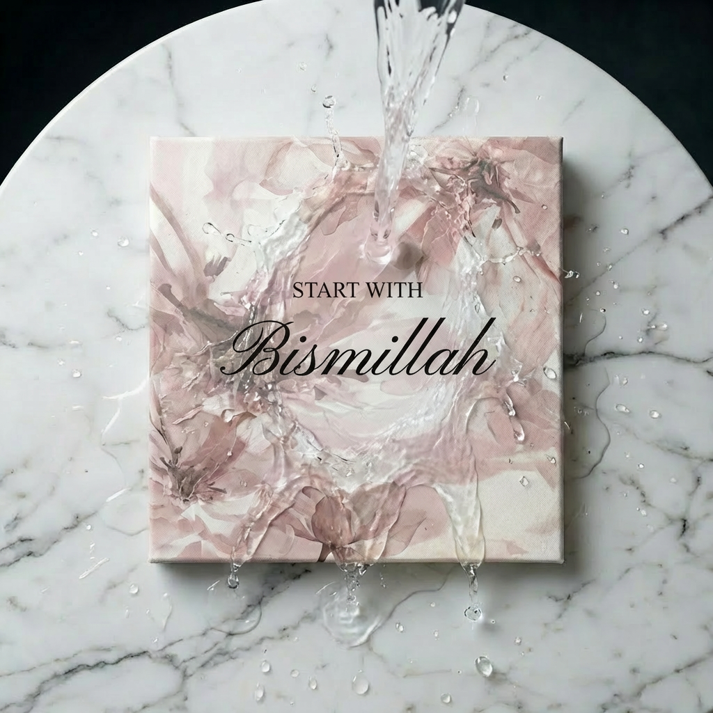 Start with Bismillah. End with Alhamduilillah luxury painting set