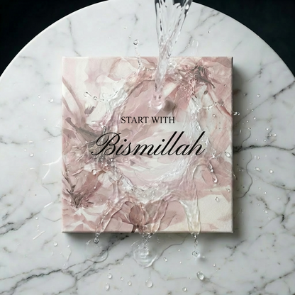 Start with Bismillah. End with Alhamduilillah luxury painting set